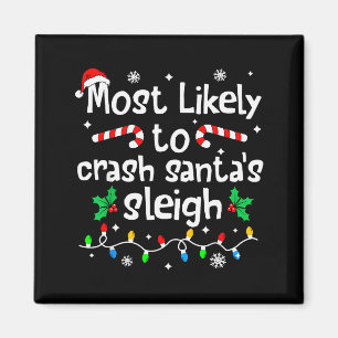 Wird wahrscheinlich Weihnachten Santas Schlitten z Magnet