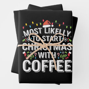 Wird Weihnachten wahrscheinlich mit einer lustigen Geschenkpapier Set