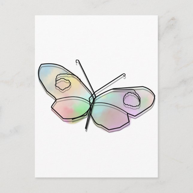 Wire Butterfly Postkarte (Vorderseite)