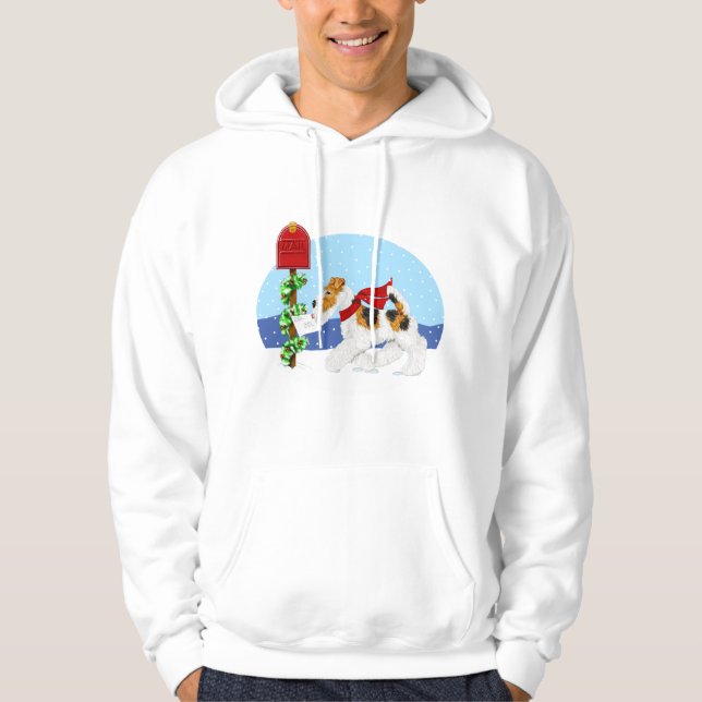 Wire Fox Christmas Mail Hoodie (Vorderseite)