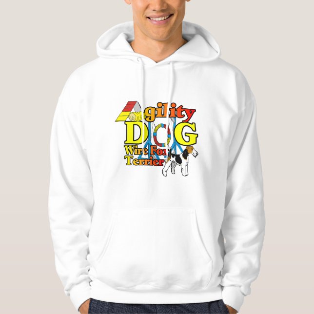 Wire_Fox_Terrier_Agility_ Hoodie (Vorderseite)