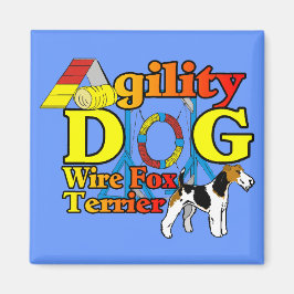Wire_Fox_Terrier_Agility_ Magnet