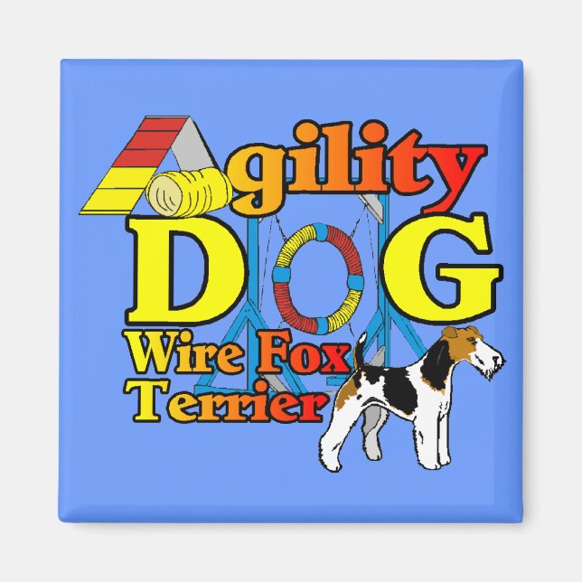 Wire_Fox_Terrier_Agility_ Magnet (Vorne)