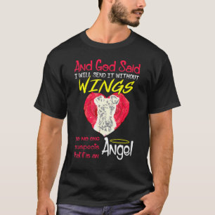 Wire Fox Terrier Angel ohne Flügel T-Shirt
