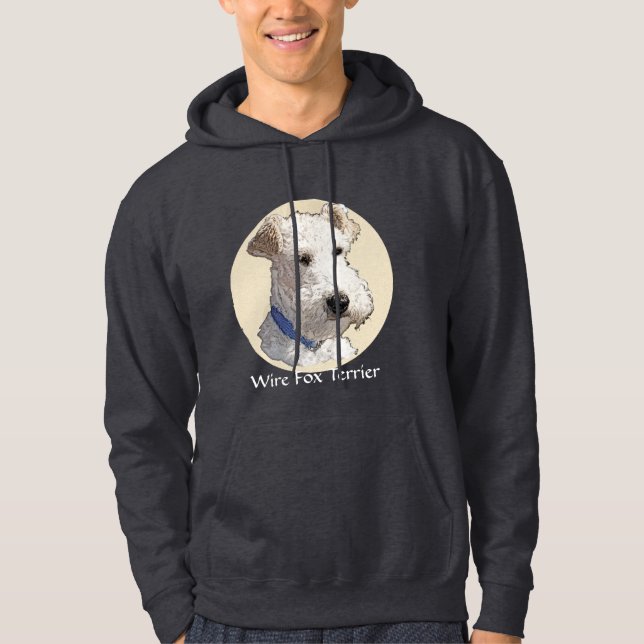 Wire Fox Terrier Art Hoodie (Vorderseite)