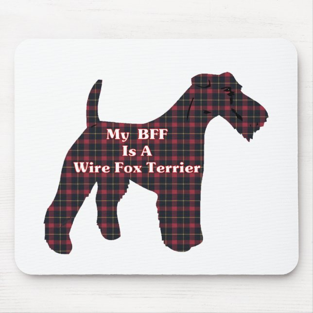 Wire Fox Terrier BESTE FREUNDIN Geschenke Mousepad (Vorne)