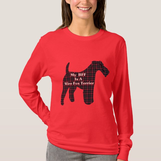 Wire Fox Terrier BESTE FREUNDIN Geschenke T-Shirt (Vorderseite)
