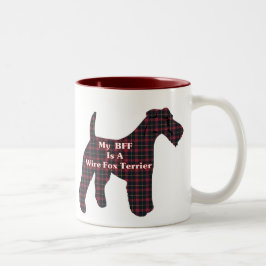 Wire Fox Terrier BESTE FREUNDIN Geschenke Zweifarbige Tasse