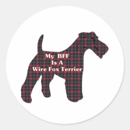 Wire Fox Terrier BESTE FREUNDIN Sticker