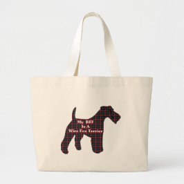 Wire Fox Terrier BESTE FREUNDIN Tote Bag Jumbo Stoffbeutel