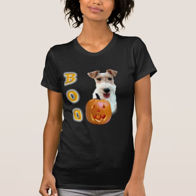 Wire Fox Terrier Boo T-Shirt (Vorderseite)