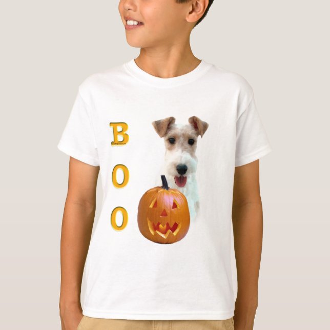 Wire Fox Terrier Boo T-Shirt (Vorderseite)