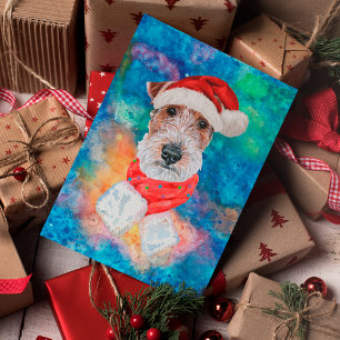 Wire Fox Terrier Breed Dog Weihnachten