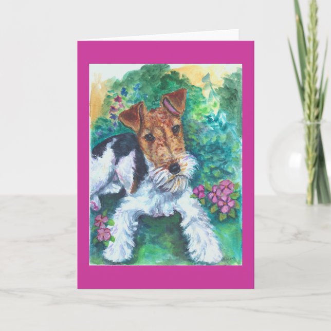 Wire Fox Terrier Cards Karte (Vorderseite)