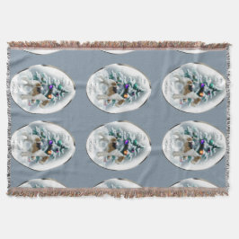 Wire Fox Terrier Christmas Decke