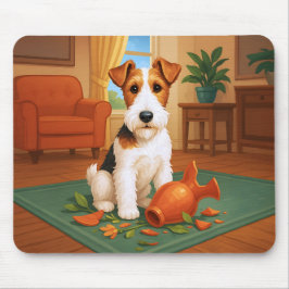 Wire Fox Terrier - Definitely Not Guilty Mousepad