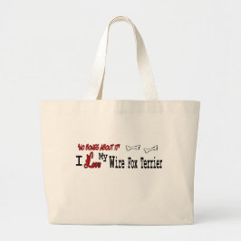 Wire Fox Terrier Geschenke Jumbo Stoffbeutel