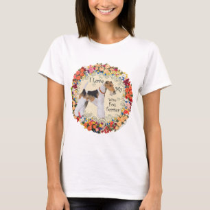 Wire Fox Terrier Liebe T-Shirt