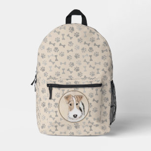 Wire Fox Terrier Malerei - Süße originelle Hundeku Bedruckter Rucksack