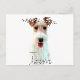 Wire Fox Terrier Mama 2 Postkarte