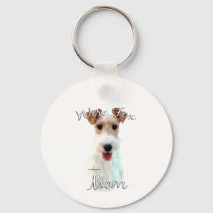 Wire Fox Terrier Mama 2 Schlüsselanhänger