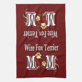 Wire Fox Terrier Mama Geschenke Handtuch
