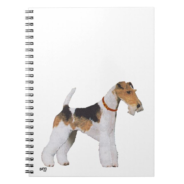 Wire Fox Terrier Notebook Notizblock (Vorderseite)