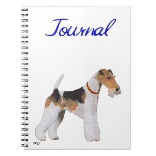 Wire Fox Terrier Notizbuch Notizblock
