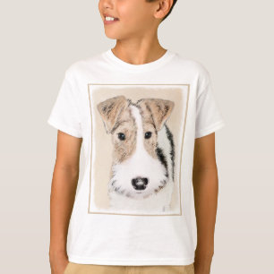 Wire Fox Terrier Painting - Niedliche Original Dog T-Shirt