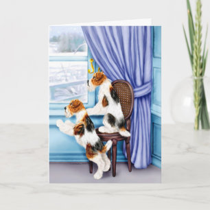 Wire Fox Terrier Parlor Pals Feiertagskarte