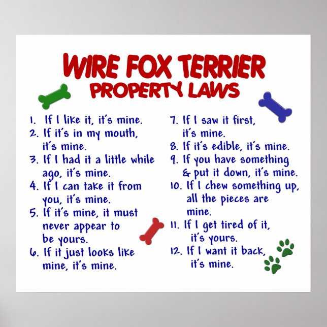 WIRE FOX TERRIER PL2 POSTER (Vorne)