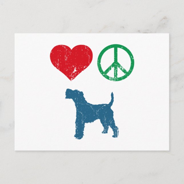 Wire Fox Terrier Postkarte (Vorderseite)