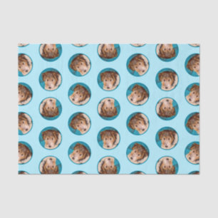 Wire Fox Terrier Puppy Malerei Tricolor Dog Art Seidenpapier