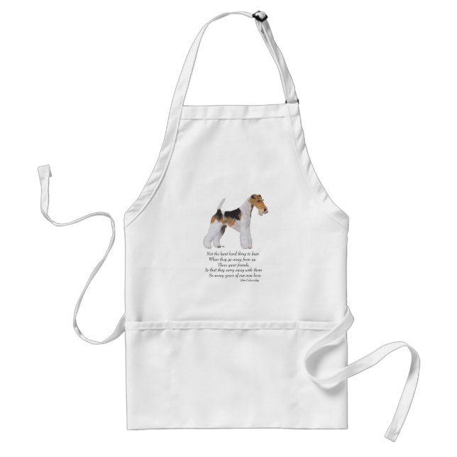 Wire Fox Terrier Rainbow Bridge Schürze (Vorne)
