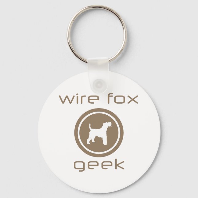 Wire Fox Terrier Schlüsselanhänger (Vorderseite)