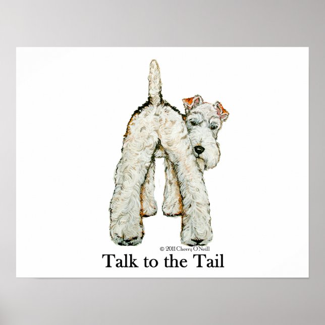 Wire Fox Terrier Schwanz Poster (Vorne)