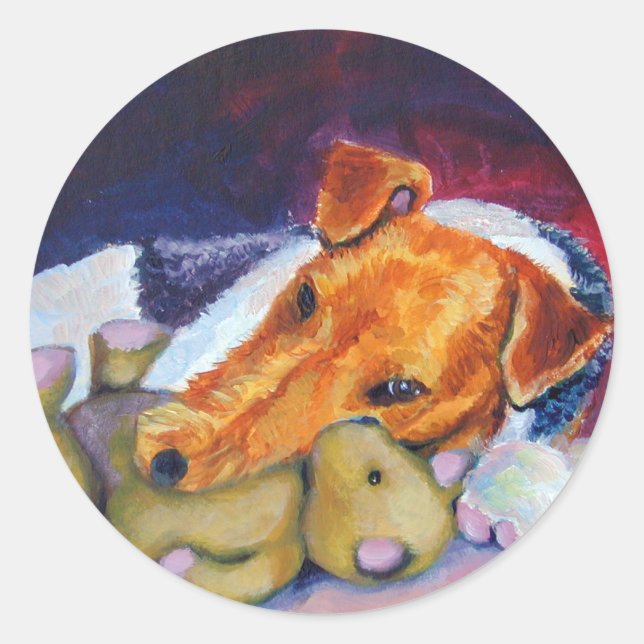 Wire Fox Terrier Stickers (Vorderseite)