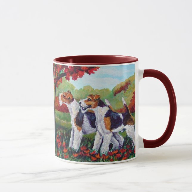 Wire Fox Terrier Tasse (Rechts)