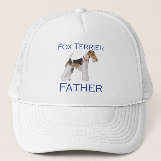 Wire Fox Terrier Vatertag Truckerkappe (Vorderseite)