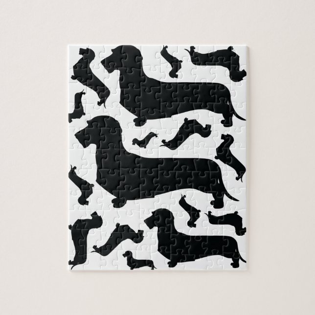Wire Hair Dackel Puzzle (Vertikal)