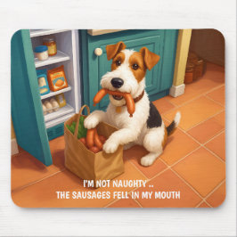 Wire Hair Fox Terrier - I'm Not Naughty Mousepad