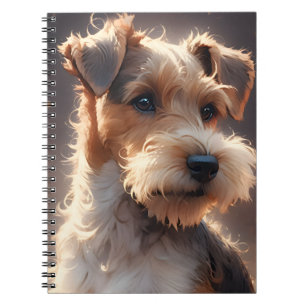 Wire Hair Fox Terrier Twilight Notizblock