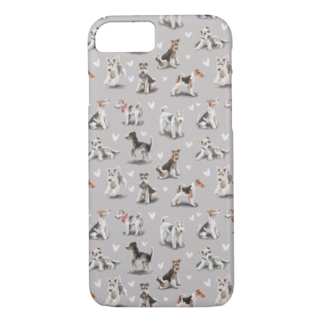 Wire Haired Fox Terrier iPhone Case (Rückseite)