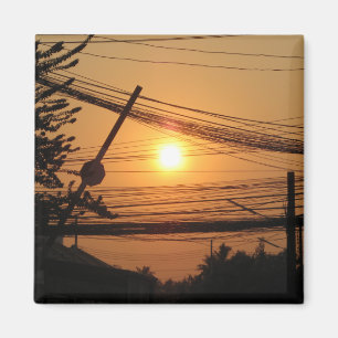 Wired Sunset ... Krung Thep, Thailand Magnet