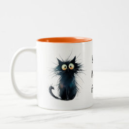 Wired Whiskers Mug – For Those Early Mornings Zweifarbige Tasse