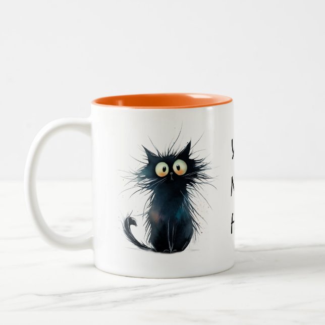 Wired Whiskers Mug – For Those Early Mornings Zweifarbige Tasse (Links)