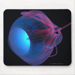 Wireframe der Muskeln des Auges Mousepad