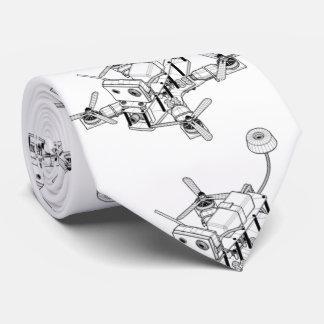 Wireframe Zeichnen eines Quadcopter Drohne Krawatte