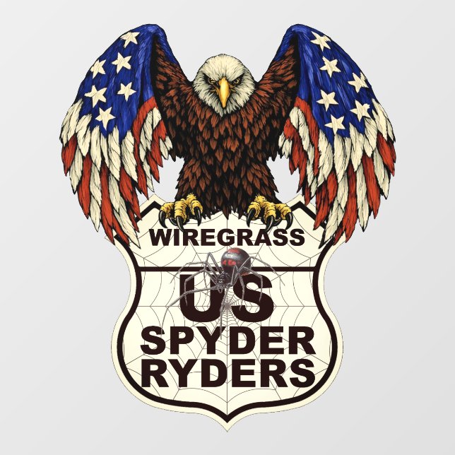 Wiregrass Chapter - Aufkleber Adler-Logo (Blatt)
