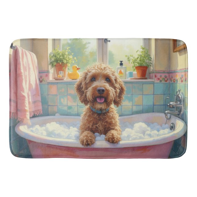 Wirehaired Griffon Bath Decor Badematte (Vorderseite)